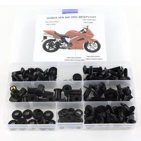 Rkhwfbt00446bk Xitomer Black Complete Fairing Bolts Bodywork Screws Fit For Honda Vfr800 2002-2013 2012