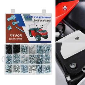 Xihwfbt00753-17 Xitomer 330pcs Motorcycle Plastics Fastener Bolts Kit Fit For Can-am Quest 650 2003-2005