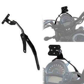 Xushwgpsgy54 Xitomer Gps Phone Navigation Holder Bracket Fit For 2015-2024 Kawasaki Vulcan 650s Black