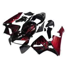 Xly 197019197877 Plastics Fairings For Cbr 600rr 2005 2006 05 06 Honda Bodywork Red Flames Black