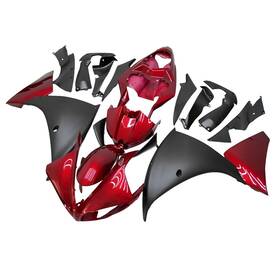 Xly2011 Xly 2009-75 #xly2011 Matte Black Red Fairings Yzf R1 2009 2010 2011 Yamaha Injection Plastic Bodywork