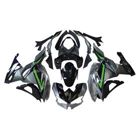 500-09 Xpro #xproreup Abs Gray Green Fairing Kit For Kawasaki Ninja 500 2024 2025 Ex500 Body