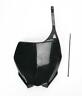 Ya04832-001 Ufo Plastics Front Number Plate Black Restyled