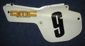 39k-21711-11-00 Yamaha Yz 80 Left Side Plastic Body Cover Number Plate 1986 1987
