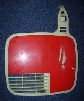 3mk-23485-00-00 Yamaha Yz 80 Front Number Plate White/red Original Oem 1986 1987