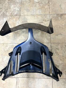 3p6-28351-00 Yamaha 07-12 2012 Fjr 1300 Front Upper Nose Headlight Fairing Cowl Blue
