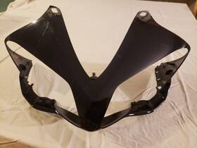 4c8-2835g-01-p1 Yamaha 2007 2008 Yzf R1 Yzfr1 Front Upper Headlight Cowl Nose Fairing Blk