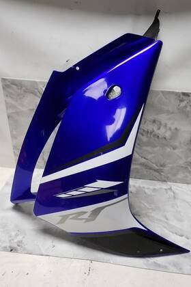 4c8-y283v-90-p0 Yamaha 2007 - 08 R1 Side Fairing Oem Plastic Blue Black Factory Yzf