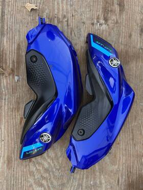 Bat-24129-00-p0 Yamaha 21-24 Mt-07 Oem Right And Left Gas Fuel Tank Panels Covers Trim Set Cowls