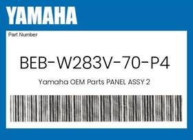 Beb-w283v-70-p4 Yamaha Genuine Panel Assy 2 -