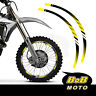 Wsad01bxx2118bbobuspn075 Yellow Dot Wheel Rim Stickers 21inch 18inch For Yamaha Wr 450f 2003-20 09 10 11 12