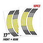 Mc1wsal01b17pn22093 Yellow Line 17 Inch Edge Rim Sticker For Suzuki Gsf650 Gsf600 Bandit 09 10 11 12
