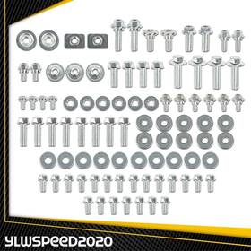 V-03sbc5901agy Ylwspeed20 90pc Bolt Kit Fit For Kawasaki Kx60 Kx65 Kx80 Kx85 Kx125 Kx250 Kx500 Bodywork