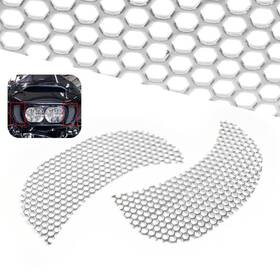Mp15-001-0034im Yusen233 Fairing Mesh Grill Side Vent Screen For Harley Road Glide Fltr 2015-23 Chrome Us