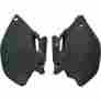 Ya03862-001 Yz450f Ufo Plastics Side Panels Black For Yamaha 2003-2005