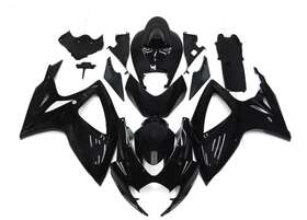 Zxmoto Ff-s0606-gbk-bolt Abs Fairings Kit For Suzuki Gsxr600/750 2006 2007 06-07 K6 Glossy Black Bodywork