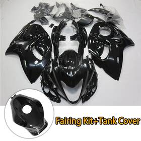 S13080111 Zxmoto Glossy Black Fairing Kit With Tank Cover Fit For Suzuki Hayabusa Gsx1300r 2008-2020