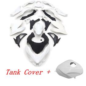 Ab-k0418unp Zxmt Fairing Kit With Tank Cover For Kawasaki Ninja 400 2018-2023 Unpainted Abs Bodywork