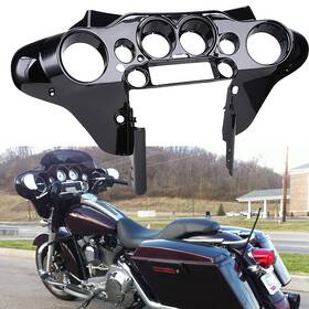 Bc-0401012-gbk Zxmt Batwing Inner Fairing Gloss Black For Harley Davidson Street Electra Glide 96-13