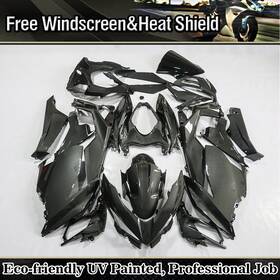 Bf-k0418pwg-001 Zxmt Black Carbon Fiber Fairing Kit For Kawasaki Ninja 400 2018-2023 Ex400 Abs Body