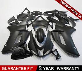 Fwk0607mb Zxmt For Kawasaki 06 07 Zx6r 636 Body Kit Matte Black Abs Injection Bodywork Fairing