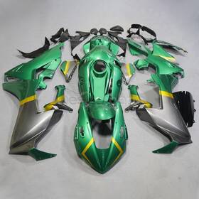 H1017pwg-tsf Zxmt Gloss Emerald Green And Silver With Gold Fairing Kit For Honda Cbr1000rr 2017-2025
