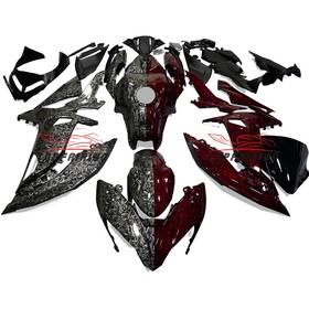 K0622pwg Zxmt Red Black Forged Carbon Fiber Fairing Kit Tank For Kawasaki Ninja 650 2017-2019