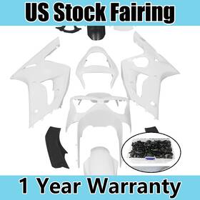 Mk-k0603unp Zxmt Unpainted Fairing Kit Bolts For Ninja Zx6r Zx-6r Zx6rr 2003 2004 Abs Bodywork