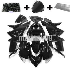 Mk-k1005-gbk Zxmt Glossy Black Plastic Set Fairing Kit For Kawasaki Ninja Zx-10r 2004 2005 Bolts
