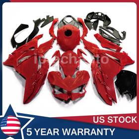 Mk202407101 Zxmt Red Carbon Fiber Fairing Kit Bodywork Tank For Kawasaki Ninja 500 2024 2025 Us