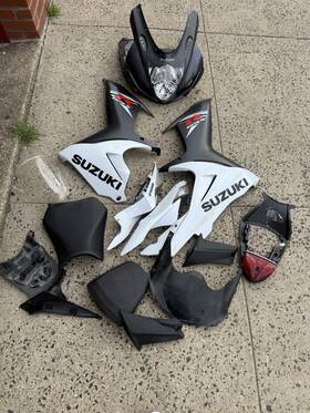 Mlm-s0611gbk-031601 Zxmt Complete Gloss Black Fairing Kit Injection For 2011-2020 Suzuki Gsxr 600 750 K11