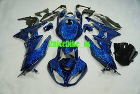 Nb-k0609 Zxmt Blue Forged Carbon Fiber Abs Fairing Kit For Kawasaki Ninja Zx6r Zx 6r 2009-2012