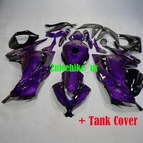 Nb202401146 Zxmt Us Purple Forged Carbon Fiber Fairing Kit For Kawasaki Ninja 300 Ex300 2013-2017