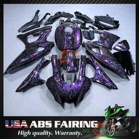 Nfy0722 Zxmt Forged Carbon Fiber With Purple Tone Fairings Bodywork For 2022-2025 Yamaha Yzf R7