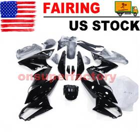 Of-k0611-gbk Zxmt Glossy Black Fairing Kit Abs Injection Body For Kawasaki Ninja 400r 2010-2013