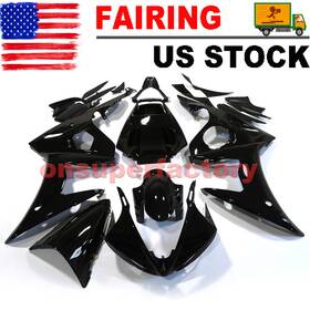 Of-y0605-gbk Zxmt Fairing Abs Plastic Kit Glossy Black For Yamaha Yzf R6 2005 05 Injection Set