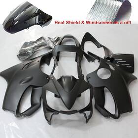 Pm-h0601-mbk Zxmt Fairing Kit For Honda Cbr600f4i 2001 - 2003 Matte Black Injection Bodywork Set