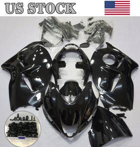 S1307-gbk Zxmt Glossy Black Hayabusa Fairing Kit For Suzuki Gsx1300r 1997-2007 Bodywork Bolts