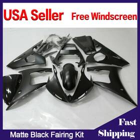 Sf-y0603mbk Zxmt For Yamaha Yzf-r6 2003-2004 / R6s 2006-2009 Matte Black Fairing Kit Abs Bodywork