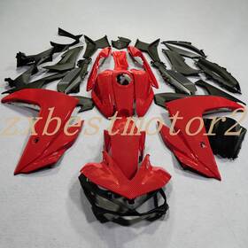 Y0215pwg-tsf-r Zxmt Red Carbon Fiber Painted Fairing Kit For Yamaha Yzf R3 2014-2018 R25 2015-2017