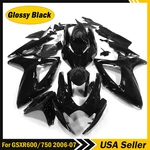 K6 Glossy Black Fairing Kit For Suzuki GSXR600 GSXR750 2006-2007 Abs Bodywork. Fixed Price $329.00.