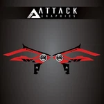 Attack Graphics Renegade Radiator Shroud Decal Beta Red For 350 Rr-s 2023. Fixed Price $26.23.