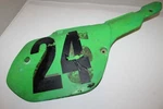 1987 Kawasaki Right Rear Frame Side Cover Panel 36001-1345-AC. Fixed Price $35.00.