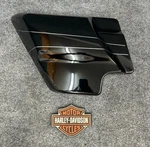 Oem Harley-davidson Vivid Black Left Side Cover Silver Pin Stripes 57200077DBX. Fixed Price $75.00.