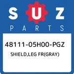 48111-05H00-PGZ Suzuki Shield,leg Fr(gray) 4811105H00PGZ, New Genuine Oem Part. Fixed Price $701.65.