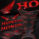 Pro Chrome Red Tank Pad GRIP+7" 3D Logo&letter EMBLEM+2"HONDA Wing Badge Sticker. Fixed Price $33.77.