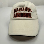 Harley-davidson Hat Women Os White Sequin Embroidered Adjustable Baseball Cap. Fixed Price $14.95.