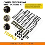 195-1950 Black Motorcycle Fairing Bolts Kit Windscreen Screws Fastener Nut Clips. Fixed Price $39.04.