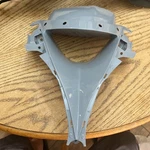 Grey 2009-2012 Kawasaki Ninja ZX6R ZX600R Aftermarket Front Center Cowl Fairing. Fixed Price $100.00.