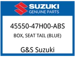 Suzuki Oem Part 45550-47H00-ABS Box, Seat Tail (blue). Fixed Price $175.96.